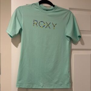 Roxy Aqua Short Sleeve Juniors Rash Guard Tee